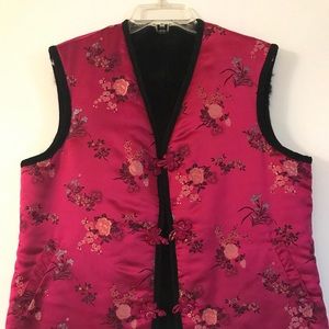 Hand-made, Asian-inspired vest.